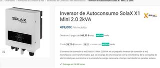 inversor solax x1 mini 2000w