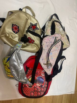 Lote de 4 bolsos y mochilas
