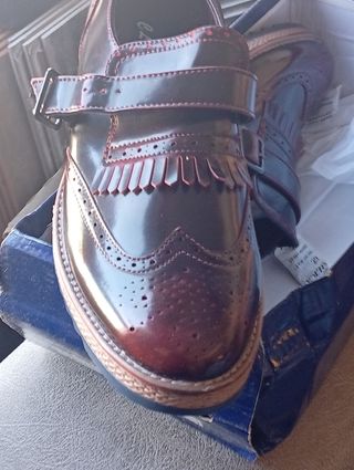 Zapatos CLOWSE hombre oro/morado
