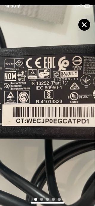 Cargador HP CT:WECJPOEGCATPD1 65W