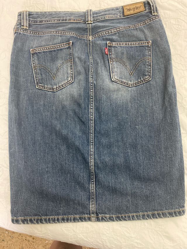 Falda vaquera Levi's azul