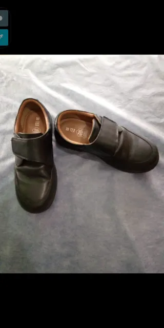 Zapatos vestir niño talla 35 marca TEX de piel %.