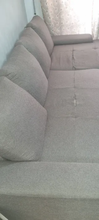 Sofá cama chaise longue beige arena