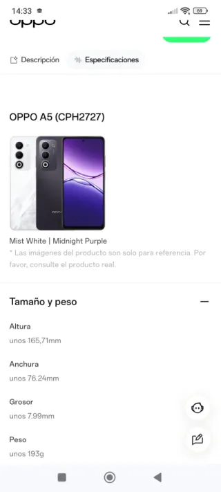 OPPO A5 Viola mezzanotte