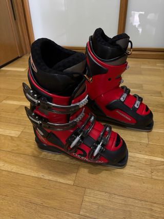 Botas de esquí junior Rossignol rojas