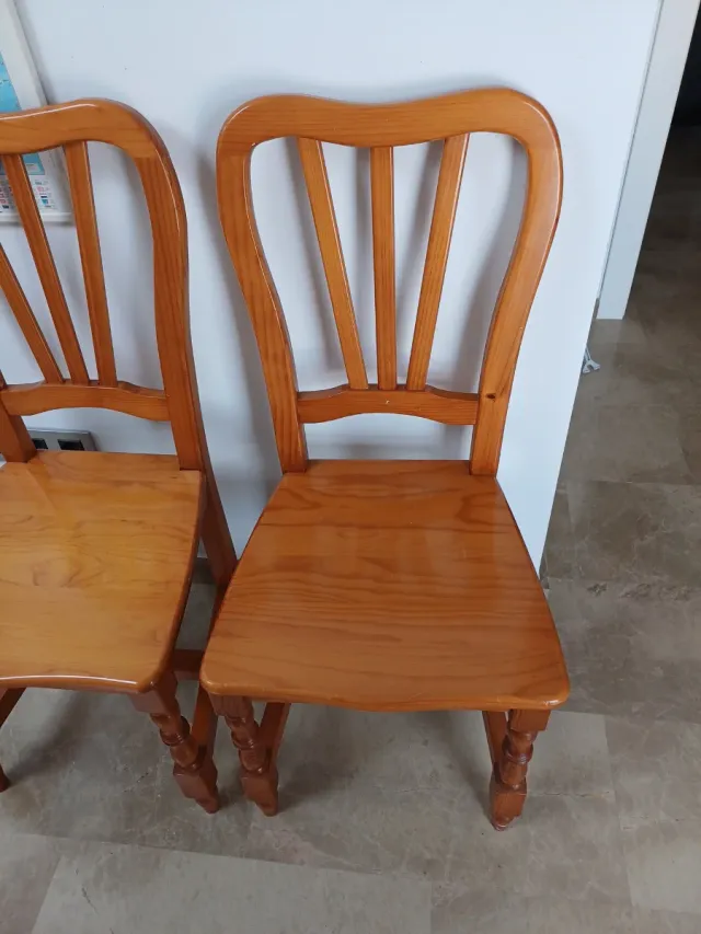 Pack 2 Sillas Madera Maciza