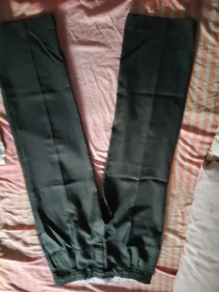Pantalón de traje hombre verde