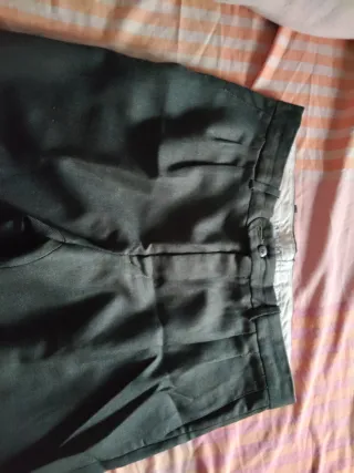 Pantalón de traje hombre verde
