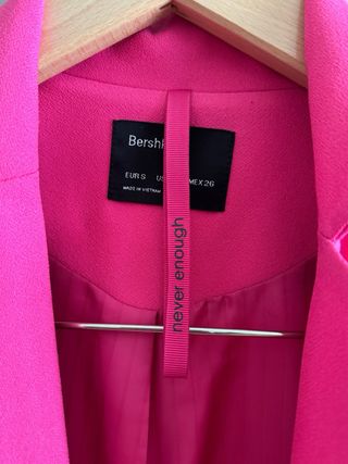 Blazer fucsia Bershka Talla S
