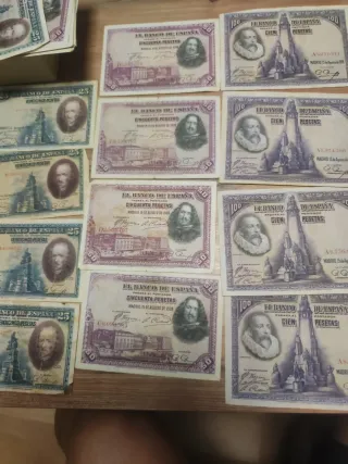 Billetes antiguos de pesetas - El Banco de España