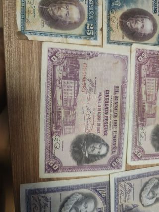 Billetes antiguos de pesetas - El Banco de España