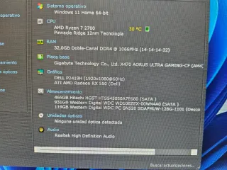 PC Gaming Ryzen 7 32GB RAM
