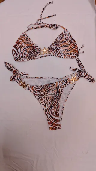 Traje de baño bikini estampado animal print