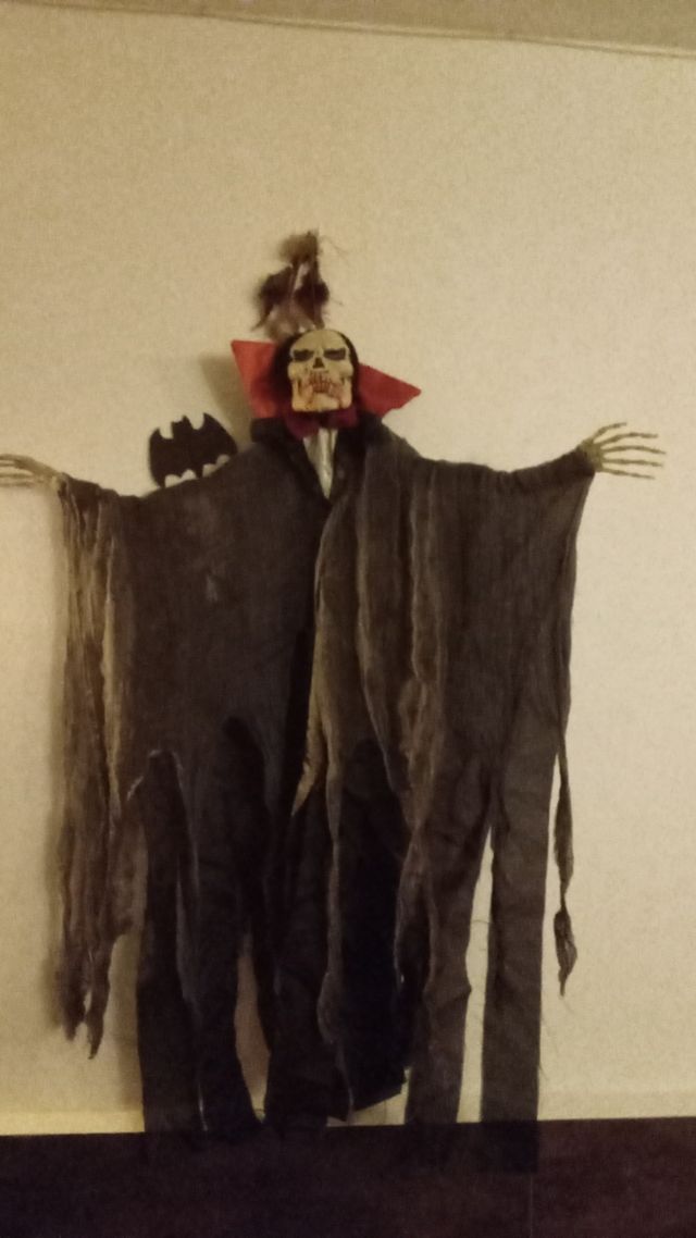 Adorno Halloween Esqueleto Vampiro