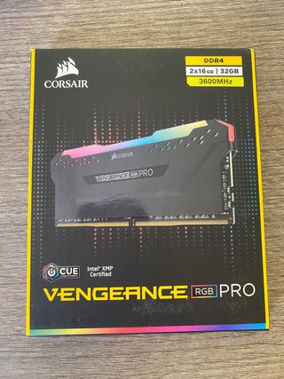 scatola Corsair Vengeance PRO RGB 32GB 2x16 3600mh