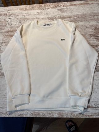 Sudadera Lacoste Blanca