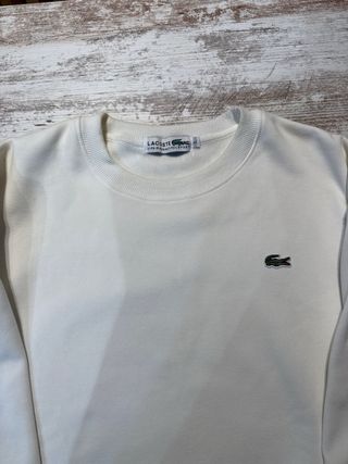 Sudadera Lacoste Blanca