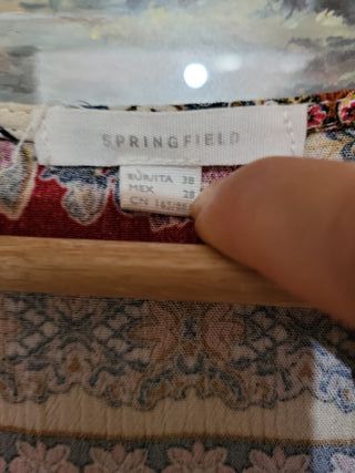 Vestido largo estampado talla única
