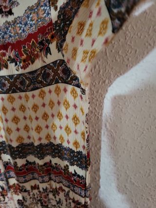 Vestido largo estampado talla única
