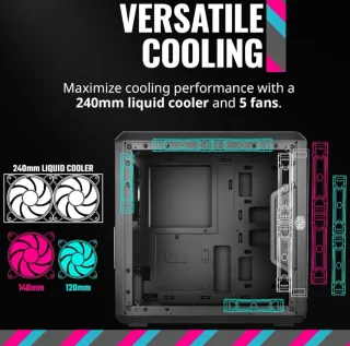 Cooler Master MasterBox Q300L + 2 ventiladores RGB