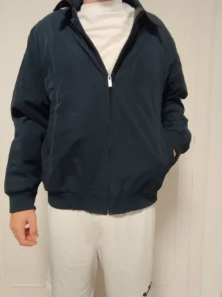 Cazadora azul hombre