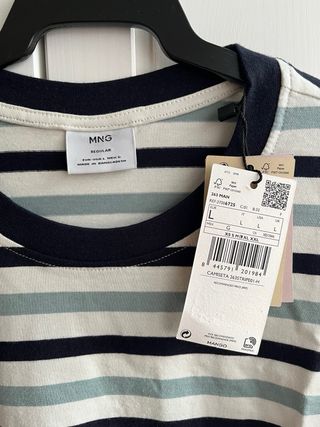 Camiseta de rayas MANGO hombre Talla L