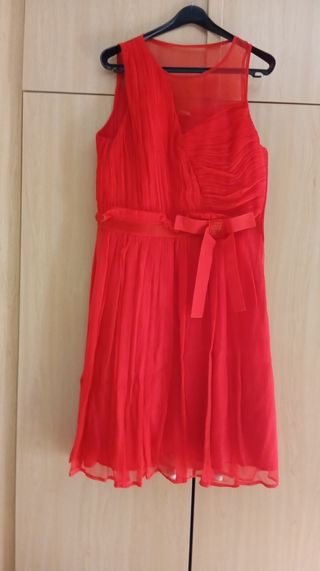 Vestido fiesta rojo corto Talla S-M
