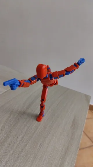 Personaggio assemblato Snodabile Rosso e Blu