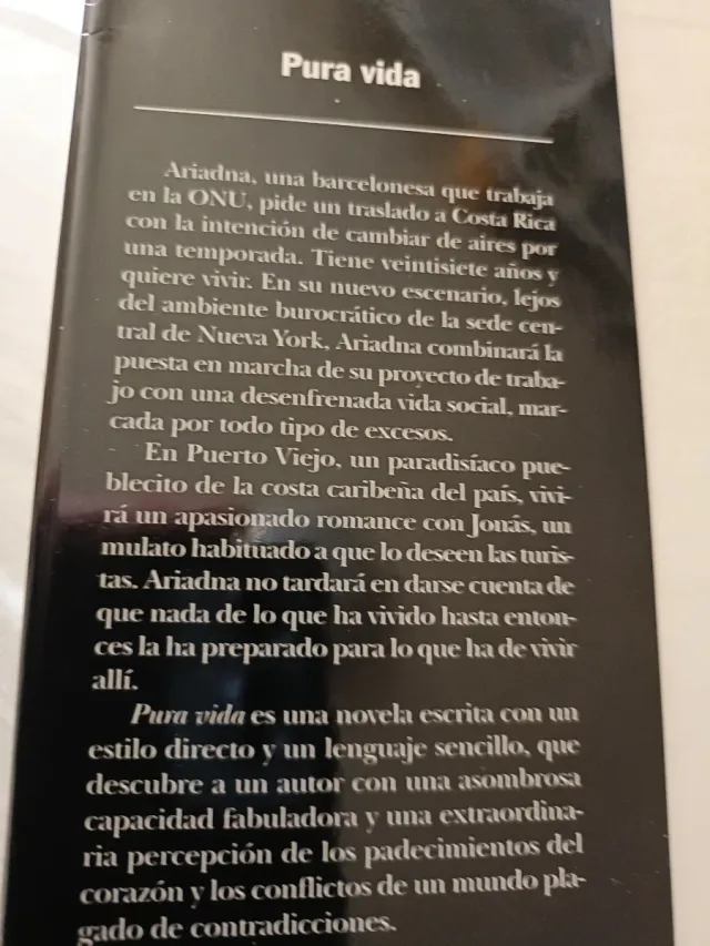 Pura vida. De José María Mendiluce.