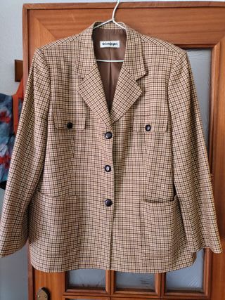 Chaqueta cuadros El Corte Inglés