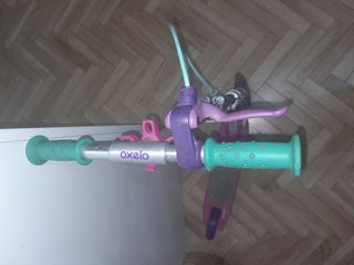 Patinete Oxelo infantil niña morado y verde