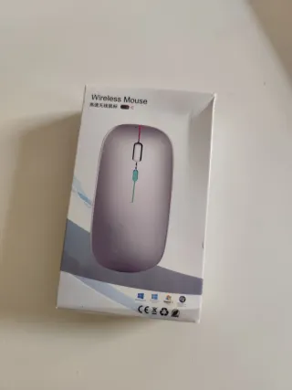 Ratón óptico inalámbrico azul