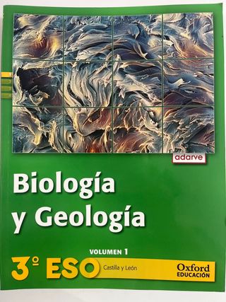 Biología y geología 3ESO,volumen 1,2,3,4 CyL 