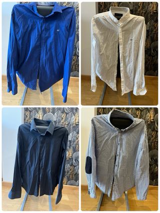 Lote 20 Camisas Zara Hombre diferentes colores 