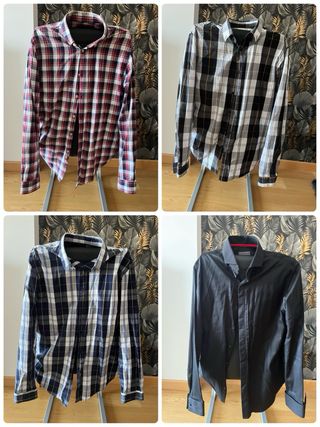 Lote 20 Camisas Zara Hombre diferentes colores 