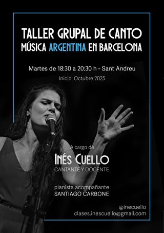 Taller grupal de Canto | Musica Argentina en Barna