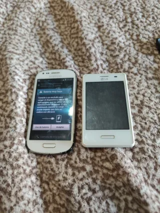 Samsung Galaxy S3 Mini + LG bianco