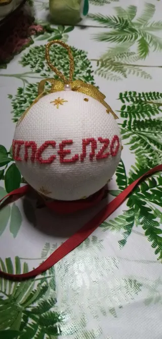 Pallina Natale personalizzata VINCENZO