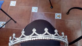 Tiara Novia Brillante Plata