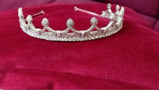 Tiara Novia Brillante Plata