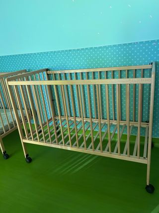 Cuna bebé madera 120x60