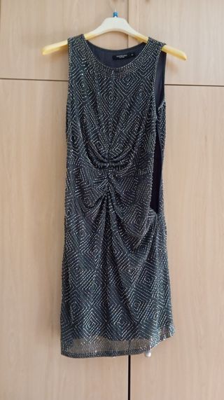 Vestido fiesta pedrería talla 38