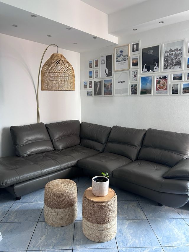 Divano 5/6 posti in vera pelle DONDI SALOTTI