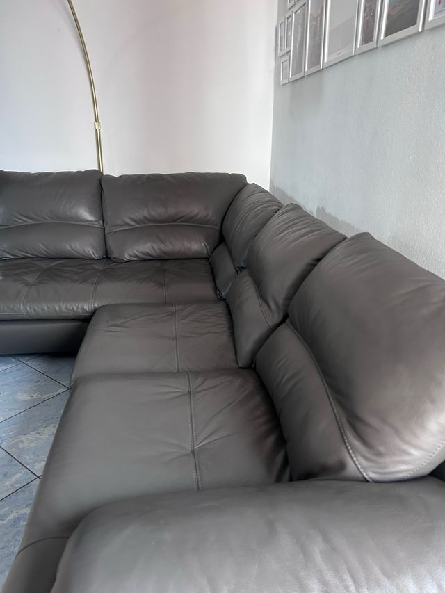 Divano 5/6 posti in vera pelle DONDI SALOTTI