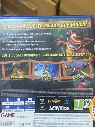 Crash Bandicoot N. Sane Trilogy PS4