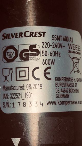 Batidora Mano SilverCrest SGS 120 E3