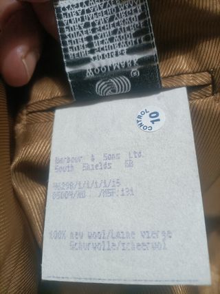 Americana Barbour Hombre Talla 52