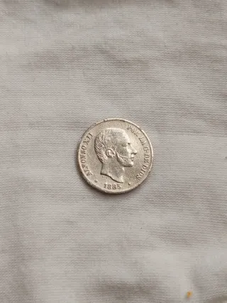 Moneda 10 céntimos Alfonso XII 1885
