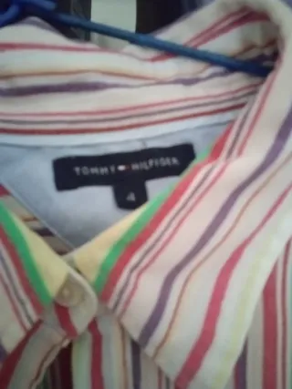 Camisa Tommy Hilfiger Mujer Rayas Multicolor