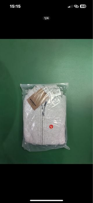 Sudadera Burberry Gris con Capucha